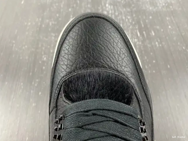 Black Jordan 4 Retro Hair 819139-010 Pony 0616